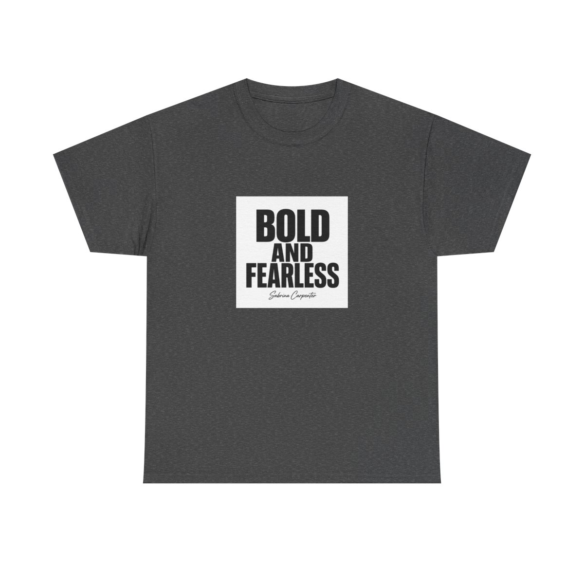 Sabrina Carpenter "Bold and Fearless" Unisex Tee - alternate angle 4, merchandise
