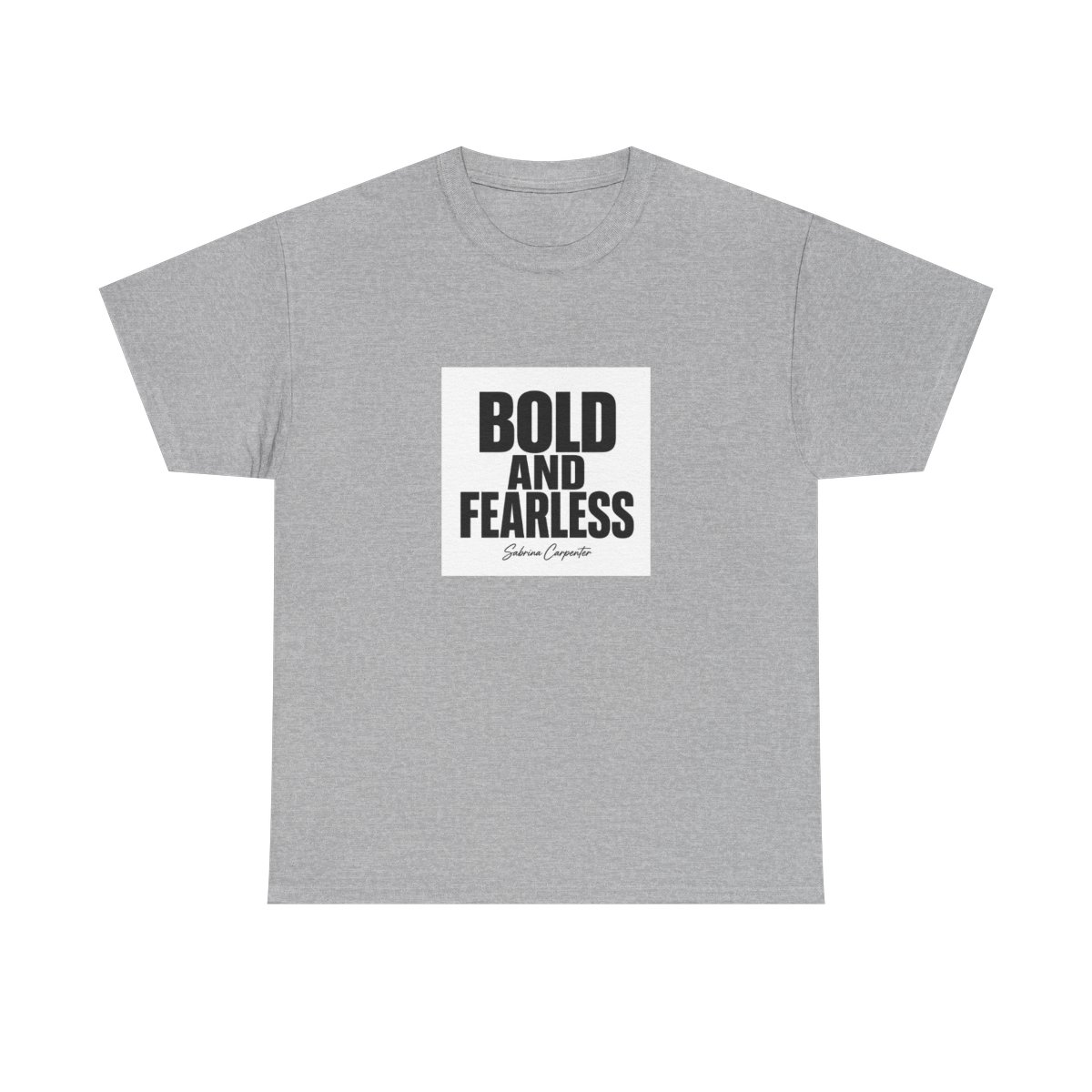 Sabrina Carpenter "Bold and Fearless" Unisex Tee - alternate angle 3, merchandise
