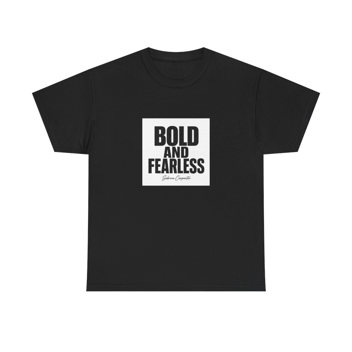 Sabrina Carpenter "Bold and Fearless" Unisex Tee - alternate angle 2, merchandise
