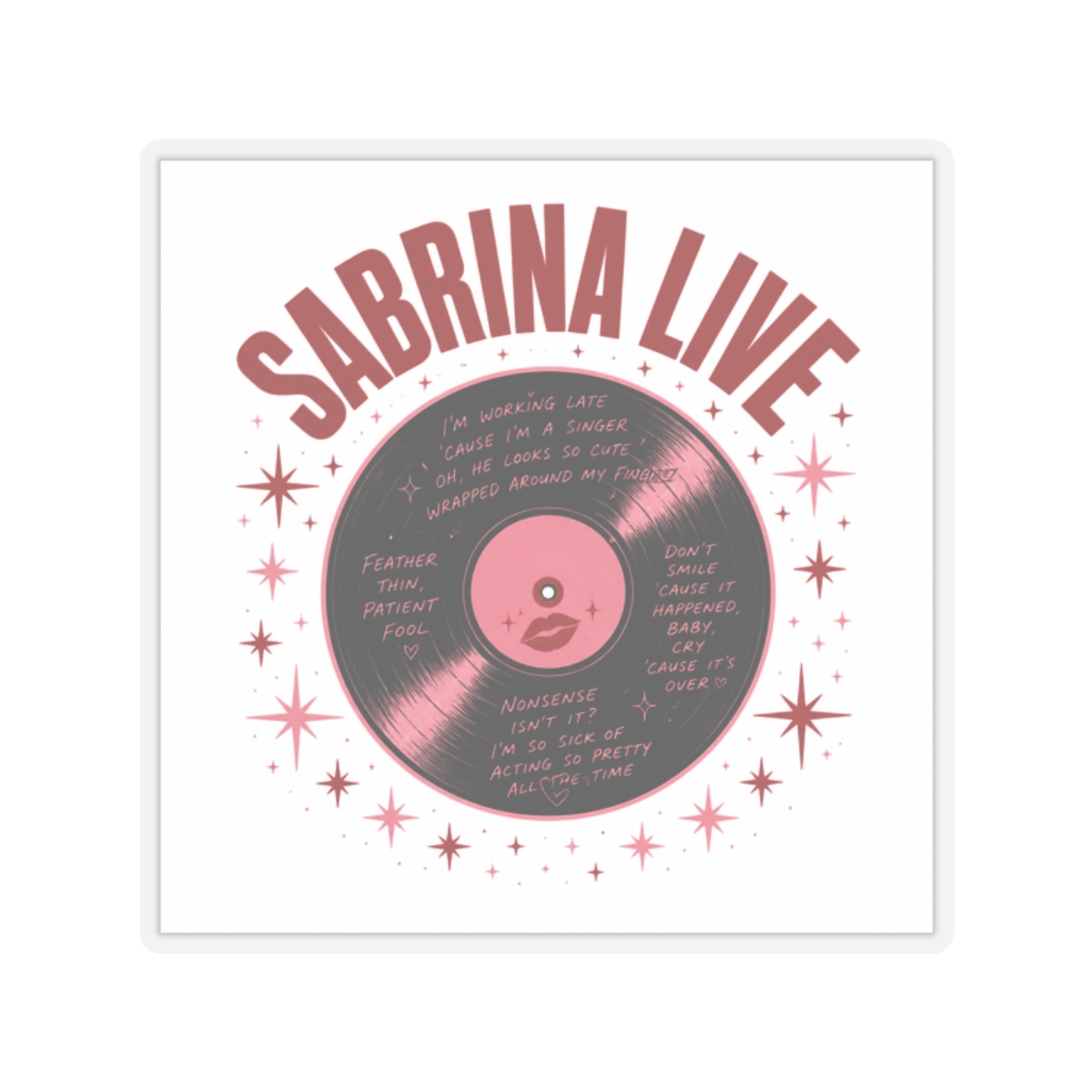 Sabrina Carpenter "SABRINA LIVE" Sticker