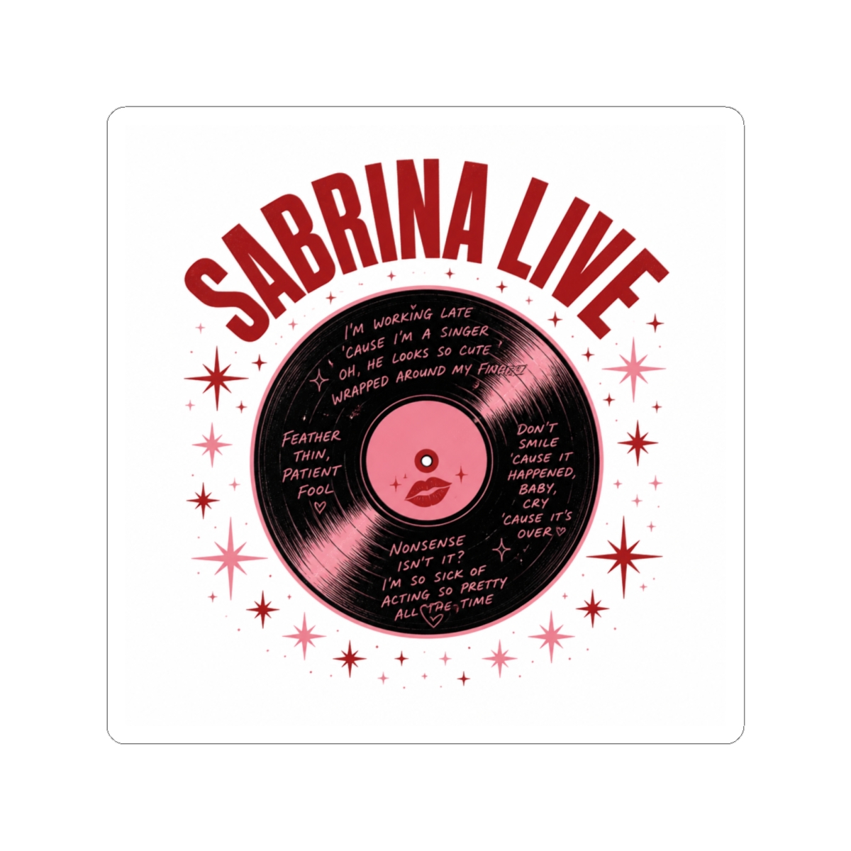 Sabrina Carpenter "SABRINA LIVE" Sticker