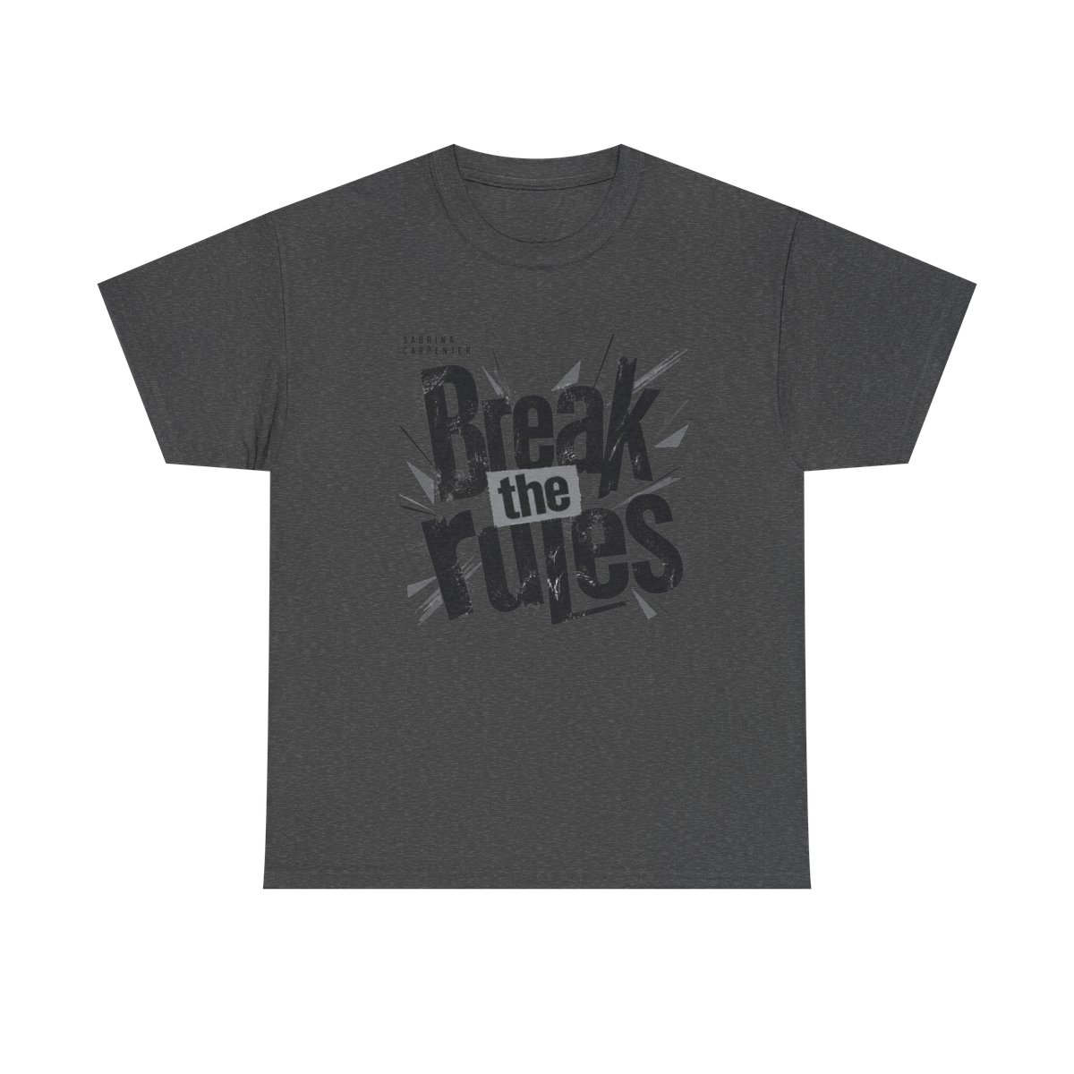 Sabrina Carpenter "Break the rules" Unisex Tee - alternate angle 2, merchandise