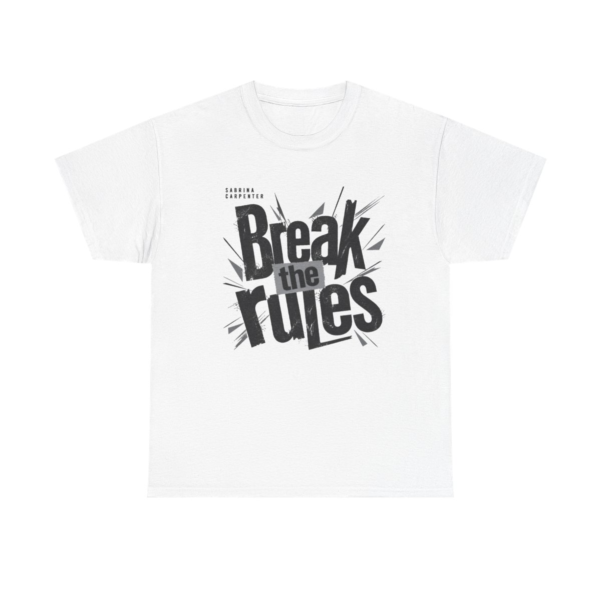 Sabrina Carpenter "Break the rules" Unisex Tee - alternate angle 3, merchandise