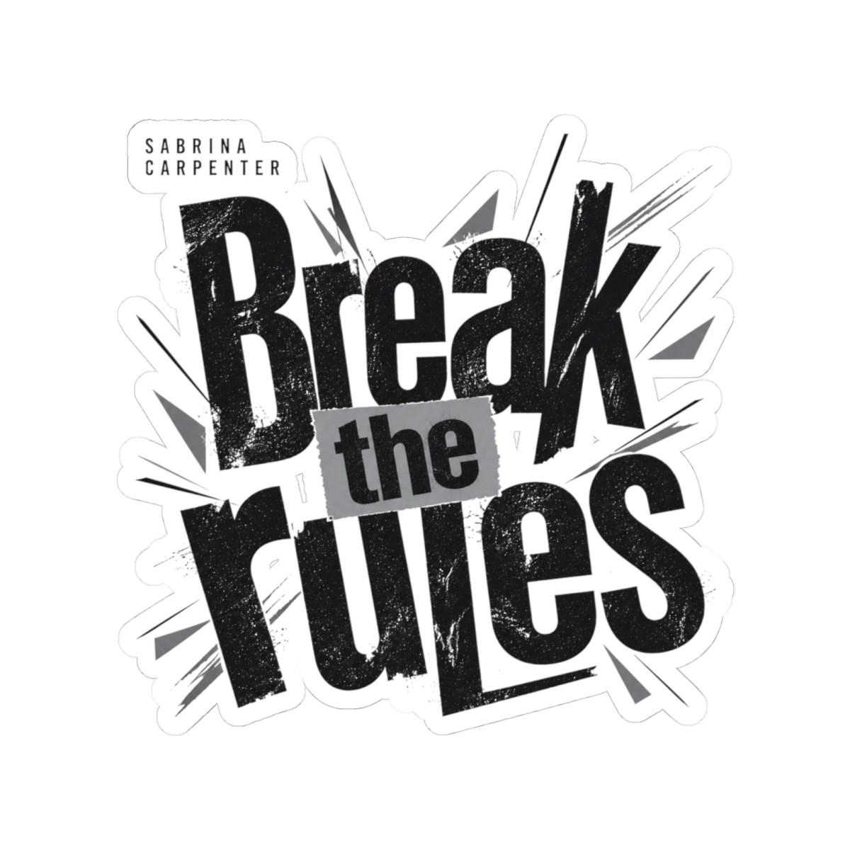 Sabrina Carpenter "Break the rules" Sticker - Official Stickers merchandise