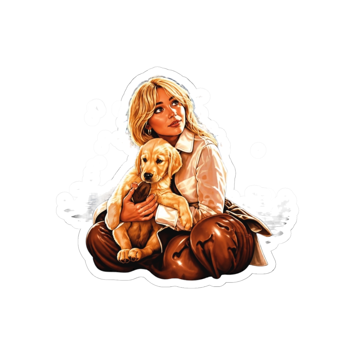 Sabrina Carpenter Mans Best Friends Vintage Movie Sticker Sticker