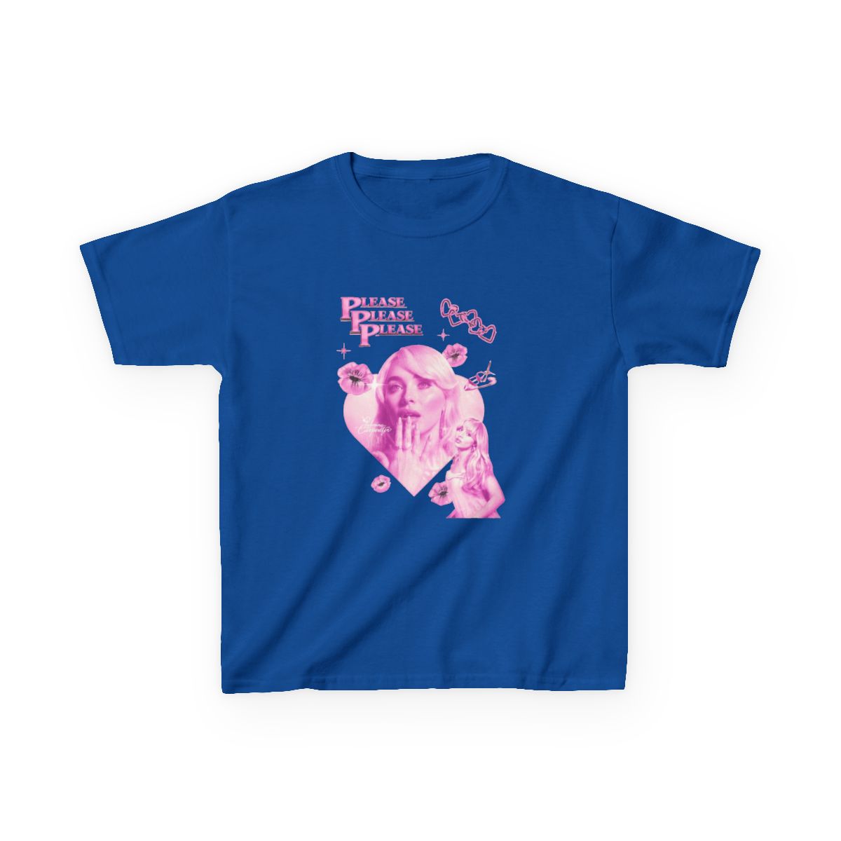 Sabrina Carpenter Please Please Please Vintage Collage Kids T-Shirt