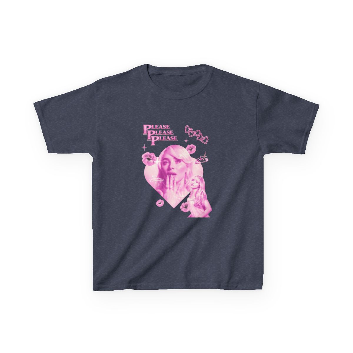 Sabrina Carpenter Please Please Please Vintage Collage Kids T-Shirt - Official T-Shirts merchandise