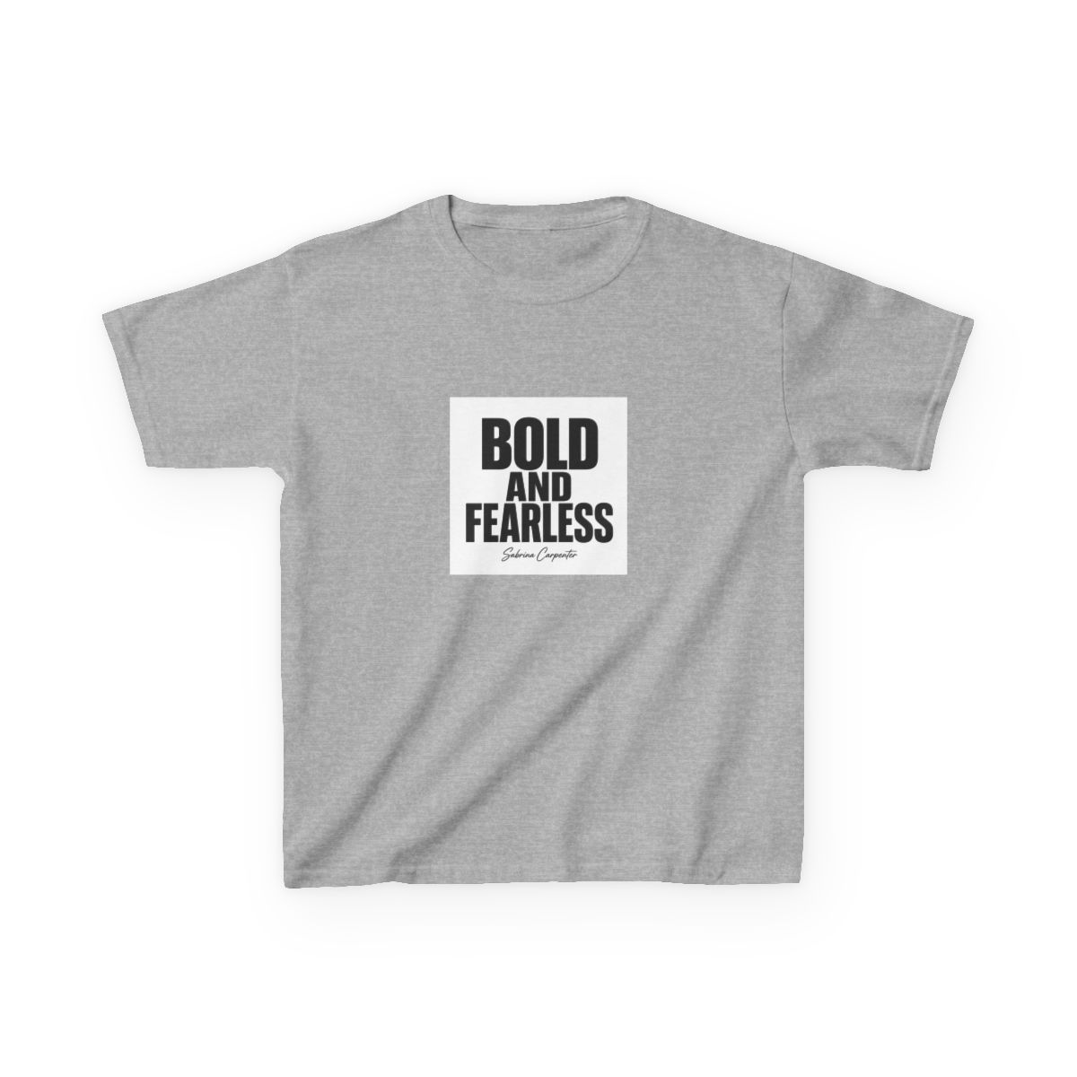 Sabrina Carpenter "Bold and Fearless" Unisex Kids Tee - alternate angle 3, merchandise