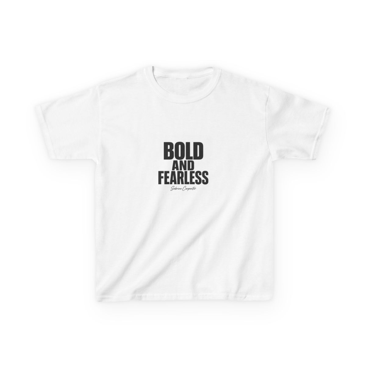 Sabrina Carpenter "Bold and Fearless" Unisex Kids Tee - alternate angle 2, merchandise