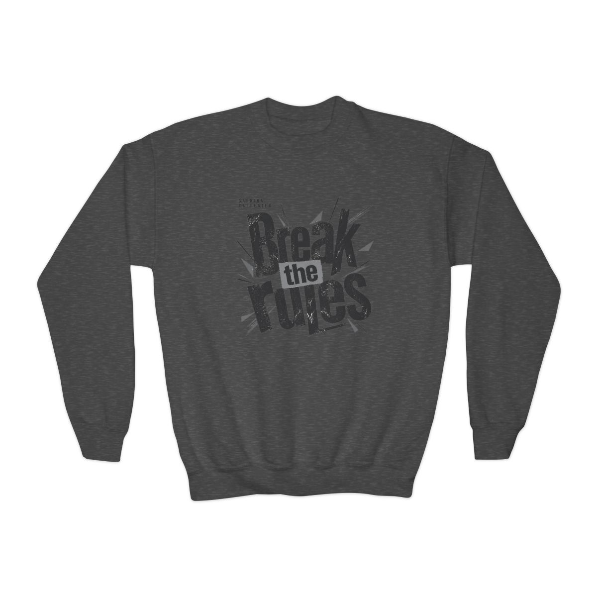 Sabrina Carpenter "Break the rules" Kids Crewneck - alternate angle 2, merchandise