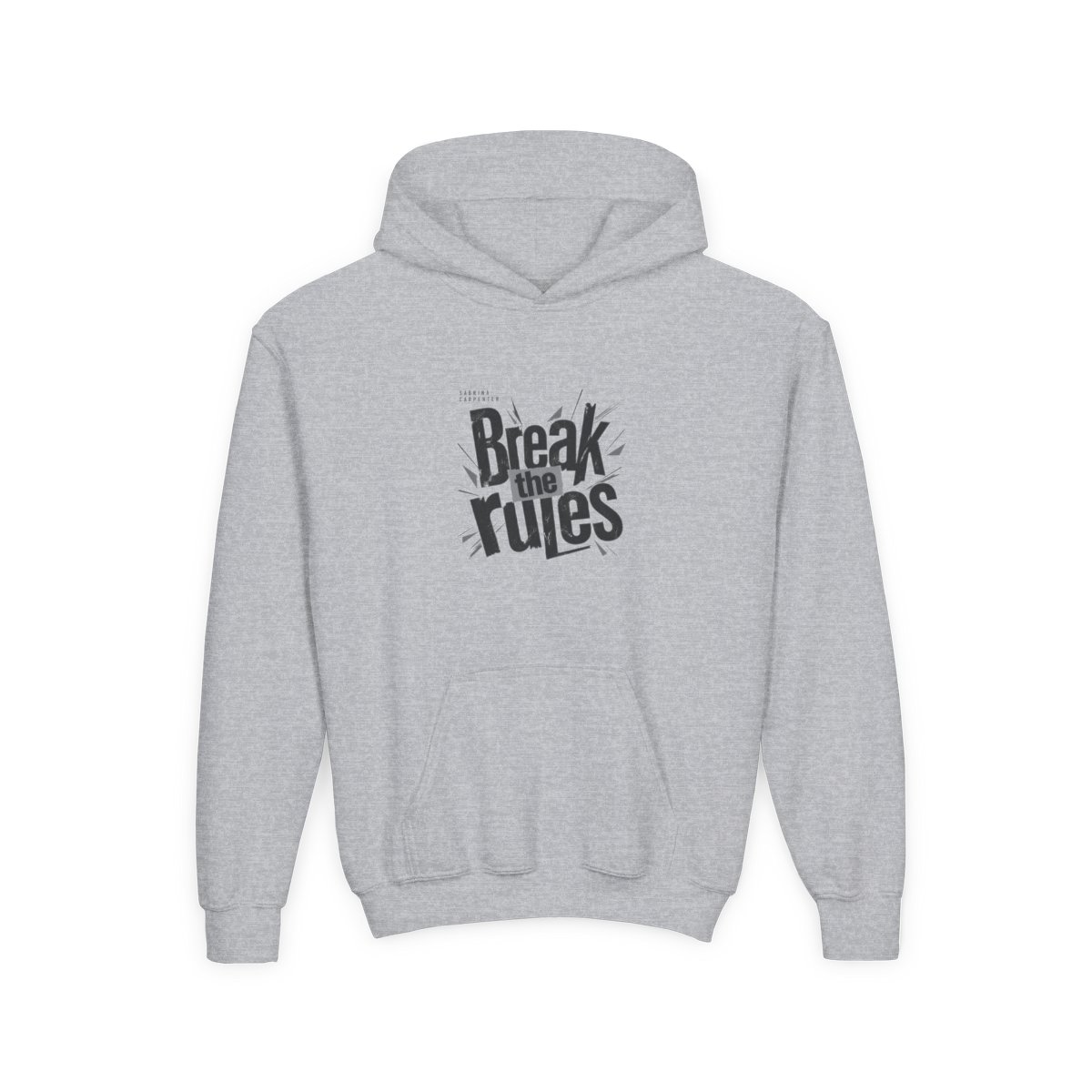 Sabrina Carpenter "Break the rules" Kids Hoodie - alternate angle 2, merchandise
