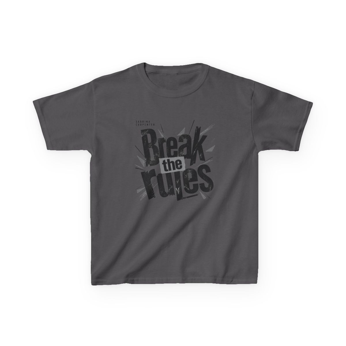 Sabrina Carpenter "Break the rules" Unisex Kids Tee - alternate angle 3, merchandise