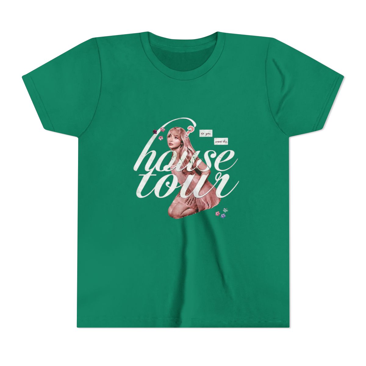 Sabrina Carpenter Do You Want The House Tour Kids T Shirt - alternate angle 2, merchandise