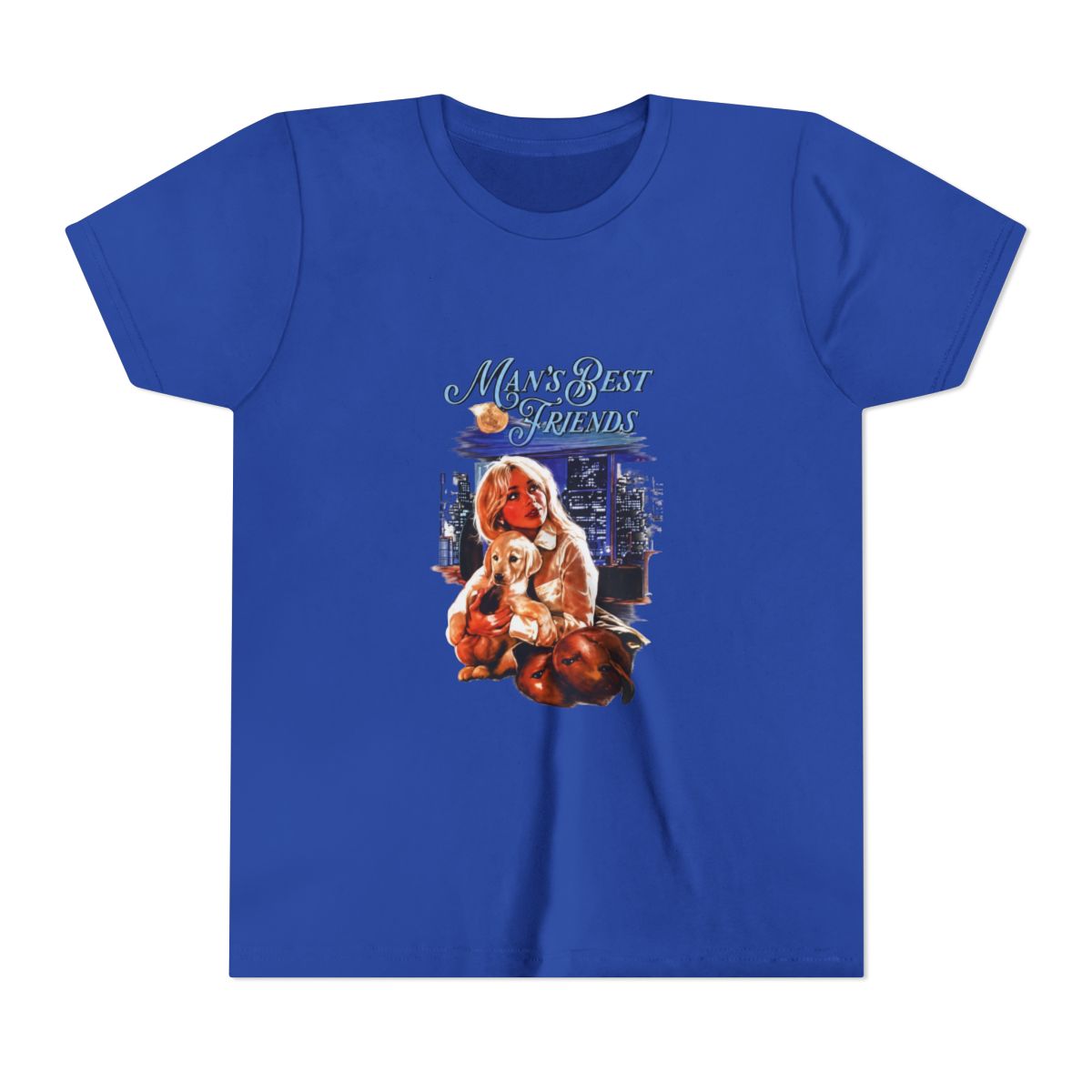 Sabrina Carpenter Mans Best Friends Vintage Movie Poster Kids T Shirt - alternate angle 3, merchandise