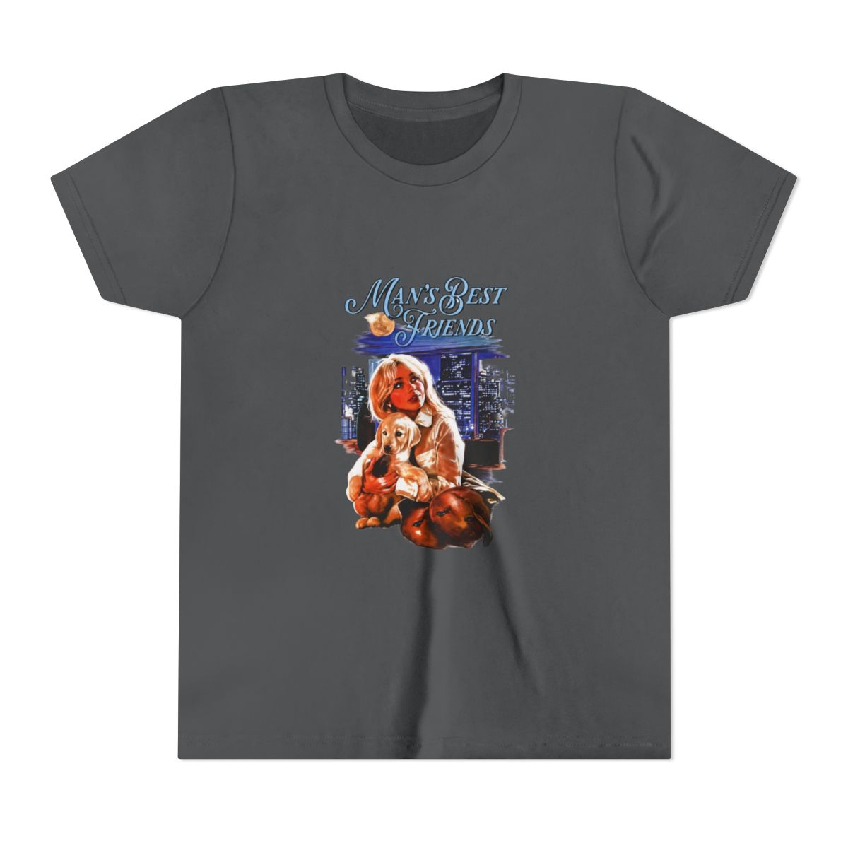 Sabrina Carpenter Mans Best Friends Vintage Movie Poster Kids T Shirt - alternate angle 4, merchandise